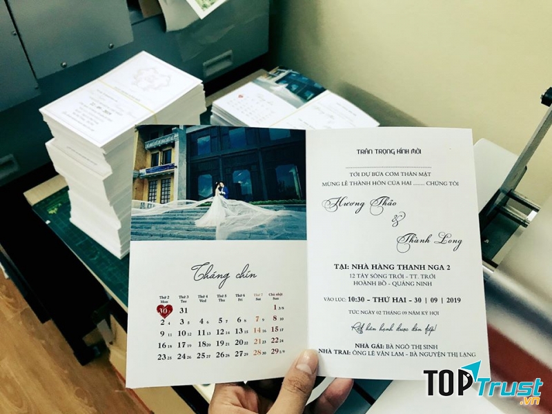 Thiệp Cưới Xanh