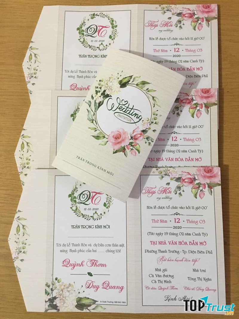 Thiệp Cưới Xuân Trường