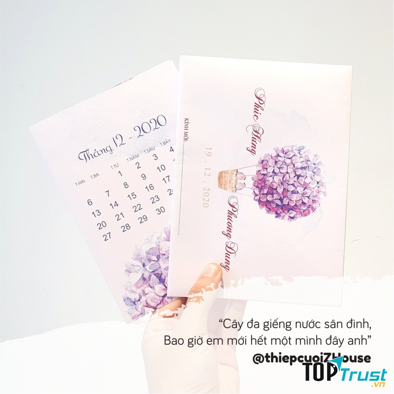 Thiệp cưới thiết kế theo phong cách của riêng ban!