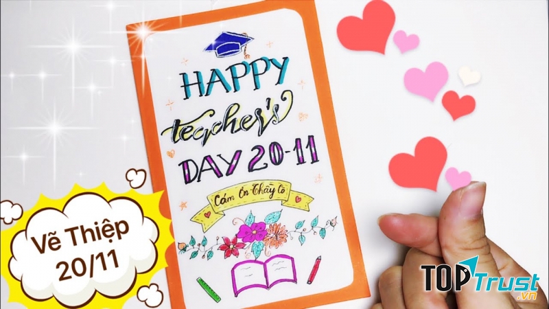 Tự làm những tấm thiệp để tăng thêm phần ý nghĩa bạn nhé