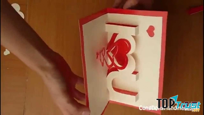 Thiệp Valentine 3D