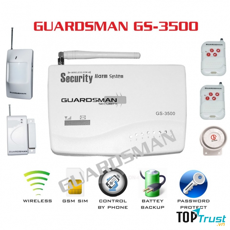Thiết Bị Chống Trộm Dùng Sim GUARDSMAN GS-3500