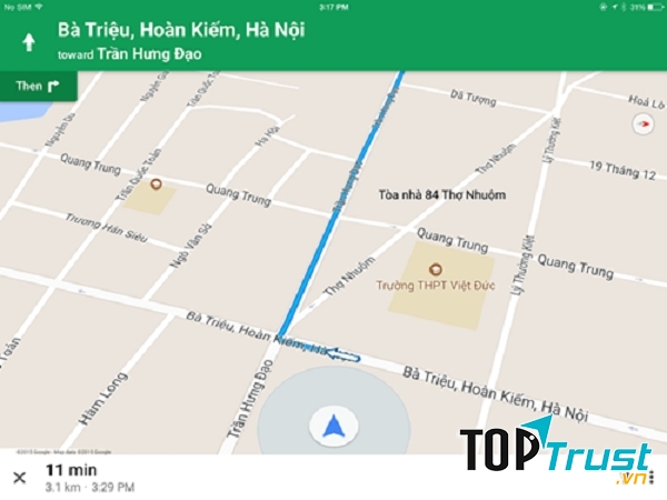 Tính năng dẫn đường của Google Maps