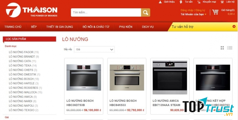 Thiết bị nhà bếp Thái Sơn