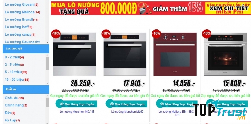 Thiết bị nhà bếp Nam Anh