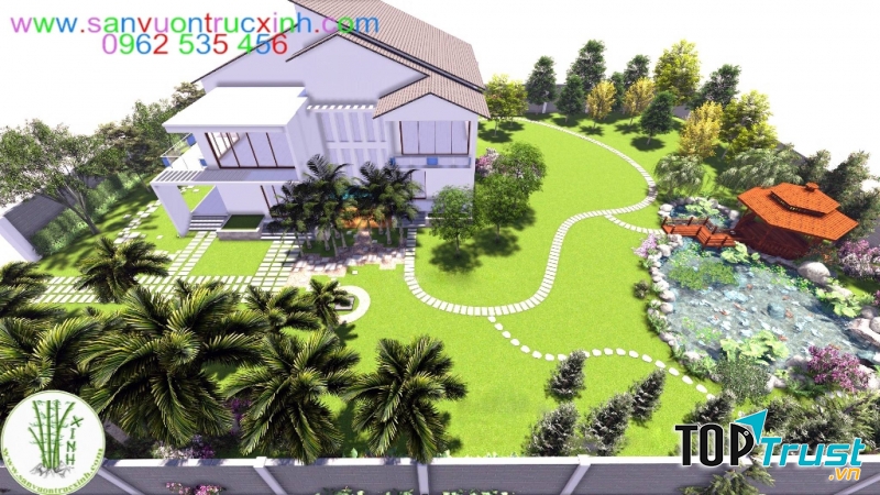 Thiết Kế Cảnh Quan Trúc Xinh - Công Ty Cổ Phần Ngũ Sắc