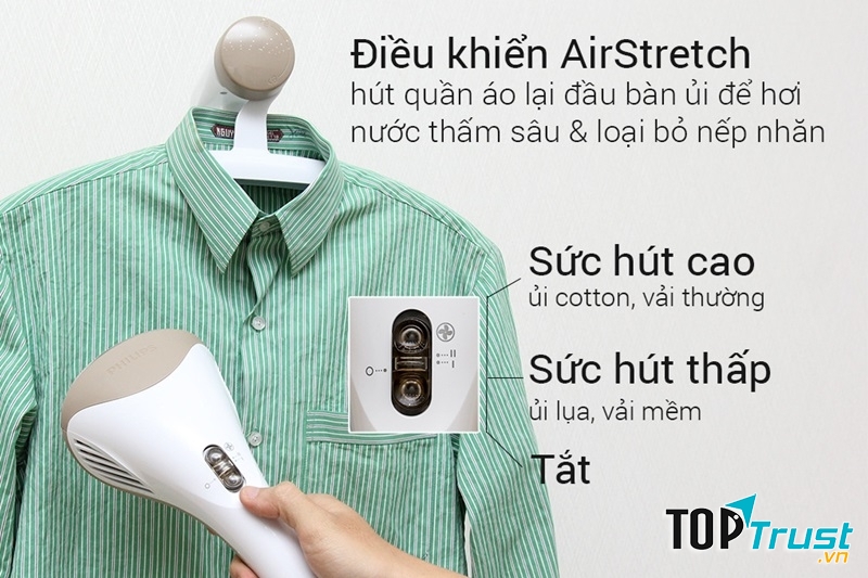 Ủi an toàn trên mọi chất liệu vải