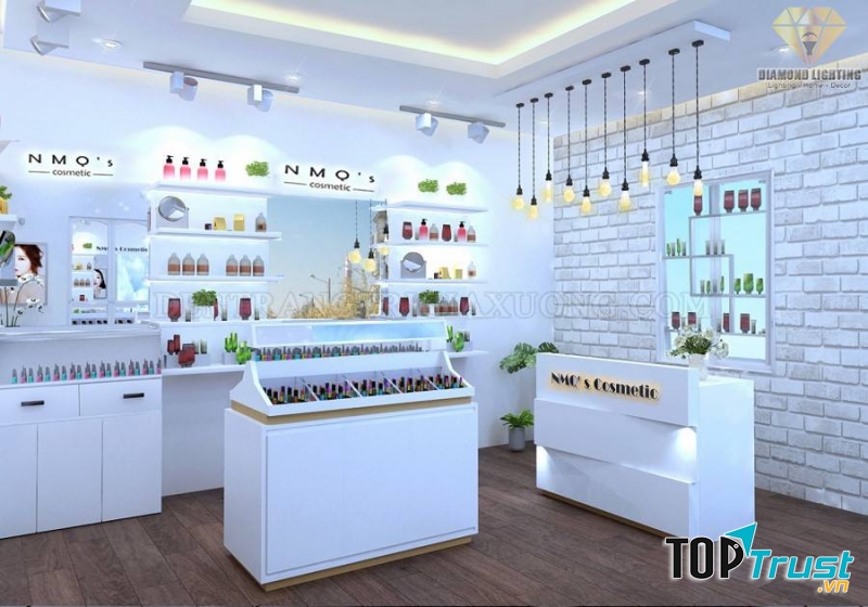 Thiết kế, trang trí cửa hàng mỹ phẩm