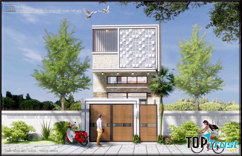 Thiết kế Xây Dựng Nhà Đẹp Phố Núi