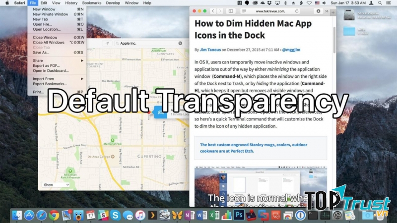 Tắt bớt hiệu ứng hình ảnh sẽ giúp tăng tốc Macbook