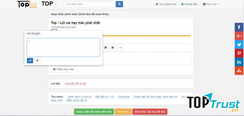 Viết lời mở đầu vào đây