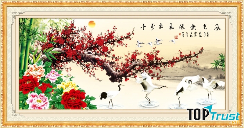 Thêu tranh chữ thập tại nhà