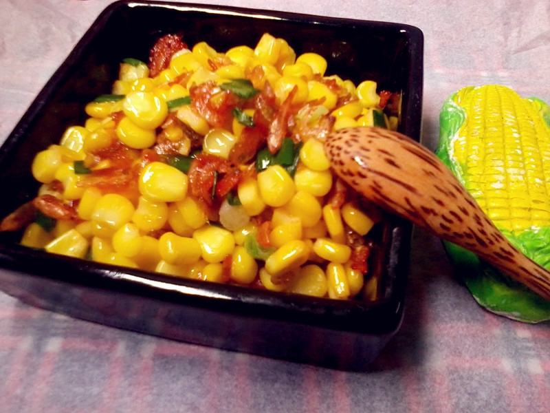 thịt lợn xào ngô