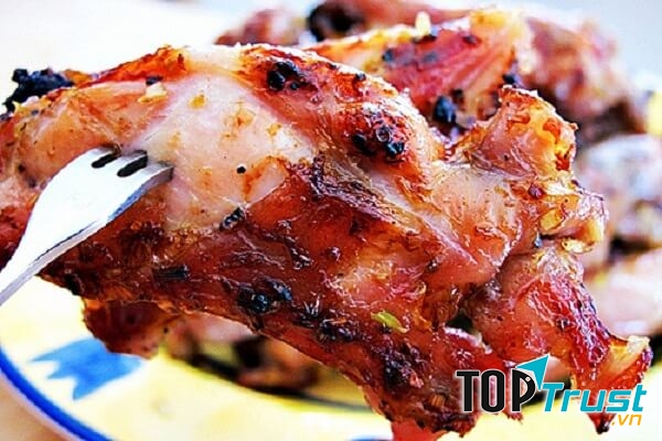 Thịt thỏ nướng mù tạt