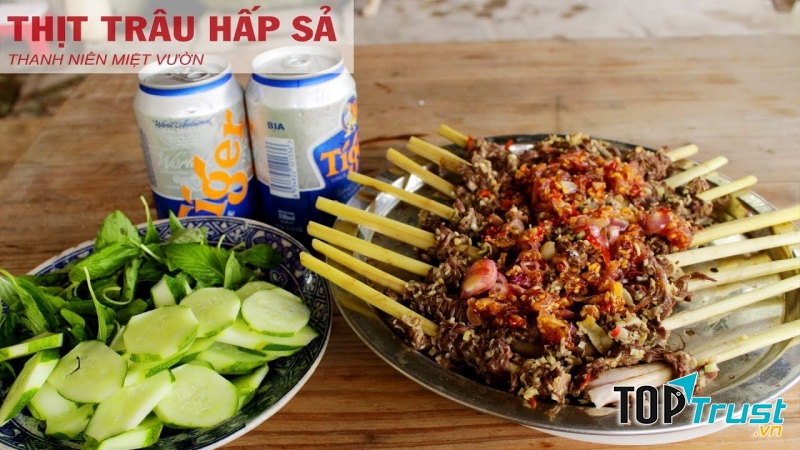 Thịt trâu hấp sả ớt