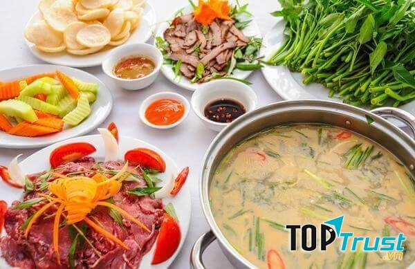 Thịt trâu nhúng mẻ