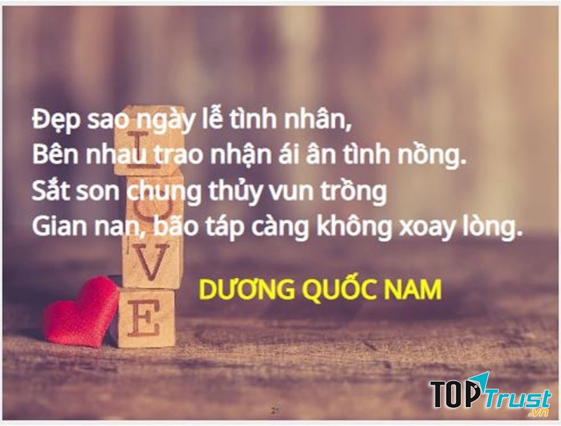 Thơ hay Valentine's day