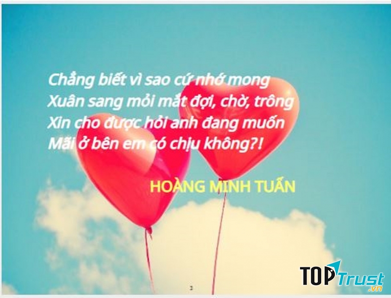 Thơ hay Valentine's day