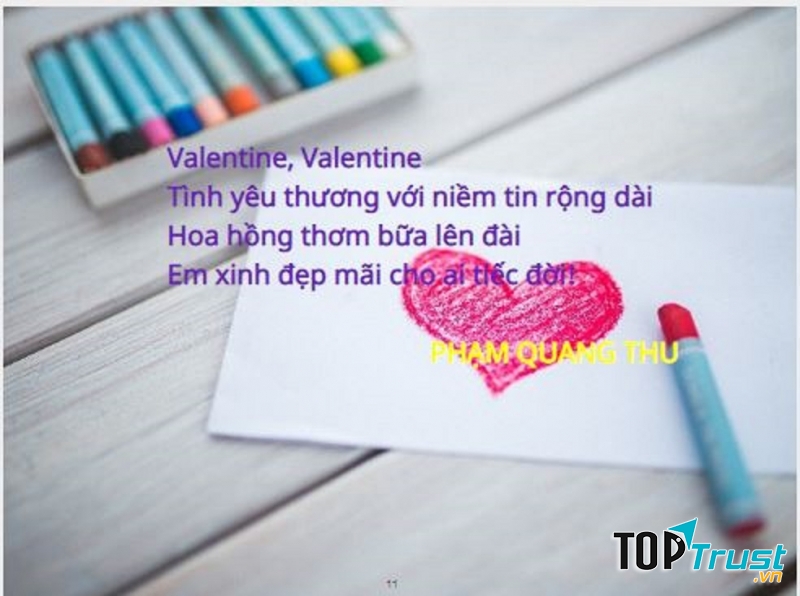 Thơ hay Valentine's day