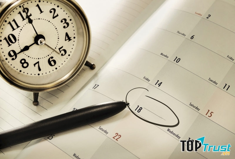 Lập thời gian biểu phù hợp