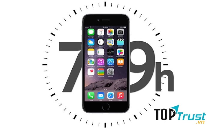 Pin iPhone lock kém hơn khoảng 5% so với iPhone quốc tế