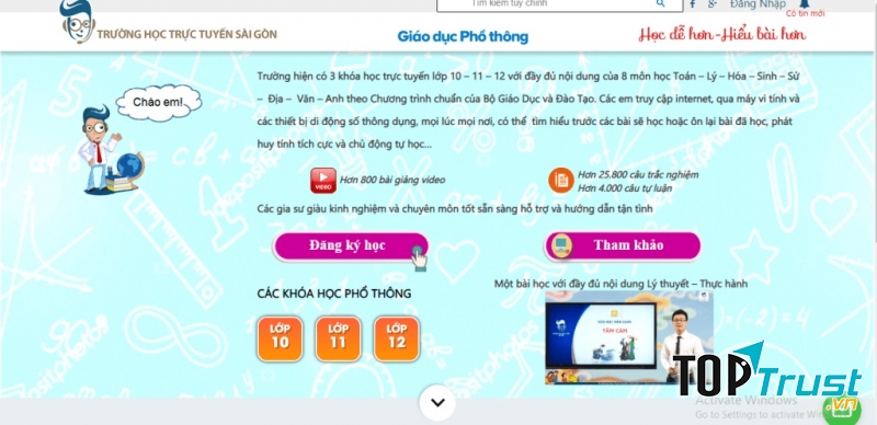Website luyện thi đại học Thpt.iss.edu.vn