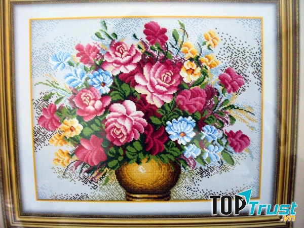 Những bức tranh thêu đẹp mắt để trang trí gia đình