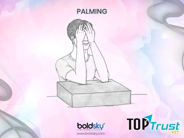 Thư giãn mắt bằng lòng bàn tay (Palming)