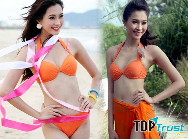 Hình ảnh khi đi thi hoa hậu của Thu Thảo