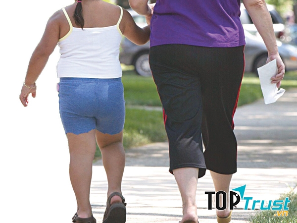 Thừa cân là nguyên nhân của bệnh về khớp.