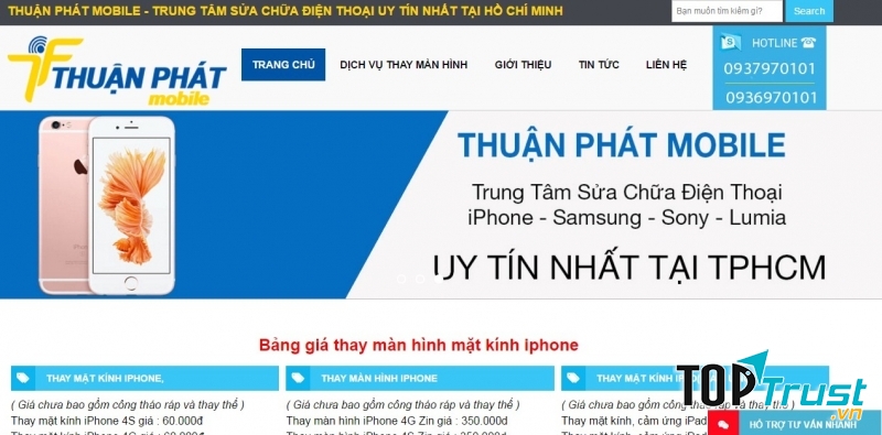 Website của Thuận Phát Mobile
