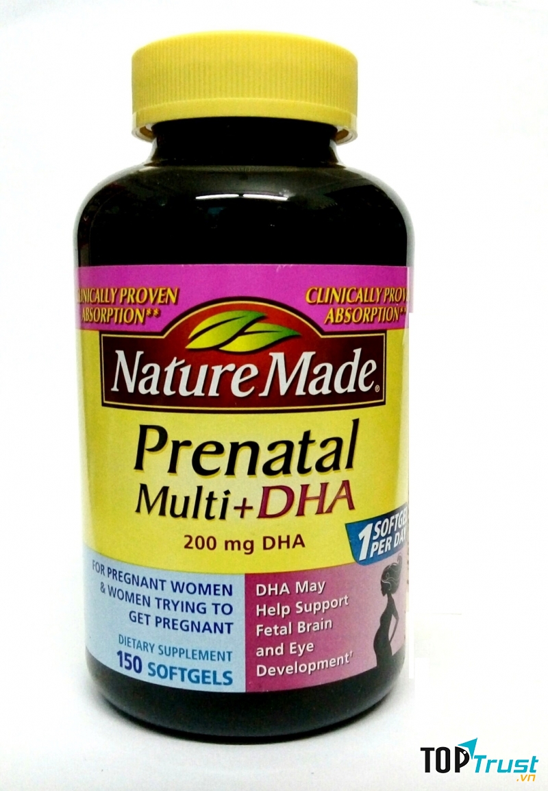 Thực phẩm chức năng Nature's Made Prenatal Multi + DHA