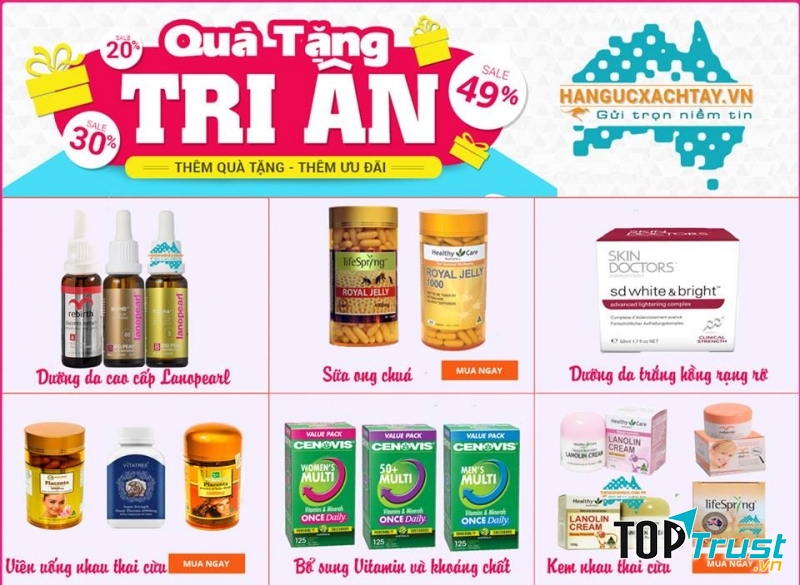 Thực phẩm chức năng cao cấp và các sản phẩm chăm sóc sức khỏe cũng là một món quà Tết đầy ý nghĩa
