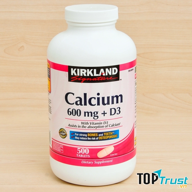 Calcium 500 viên có giá 360.000 đồng một hộp giúp xương chắc khỏe