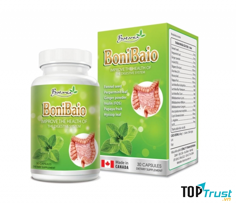Thực phẩm chức năng hỗ trợ điều trị viêm đại tràng co thắt BoniBaio