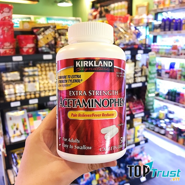Thực phẩm chức năng Thuốc giảm đau Kirkland Extra Strength Acetaminophen 500mg