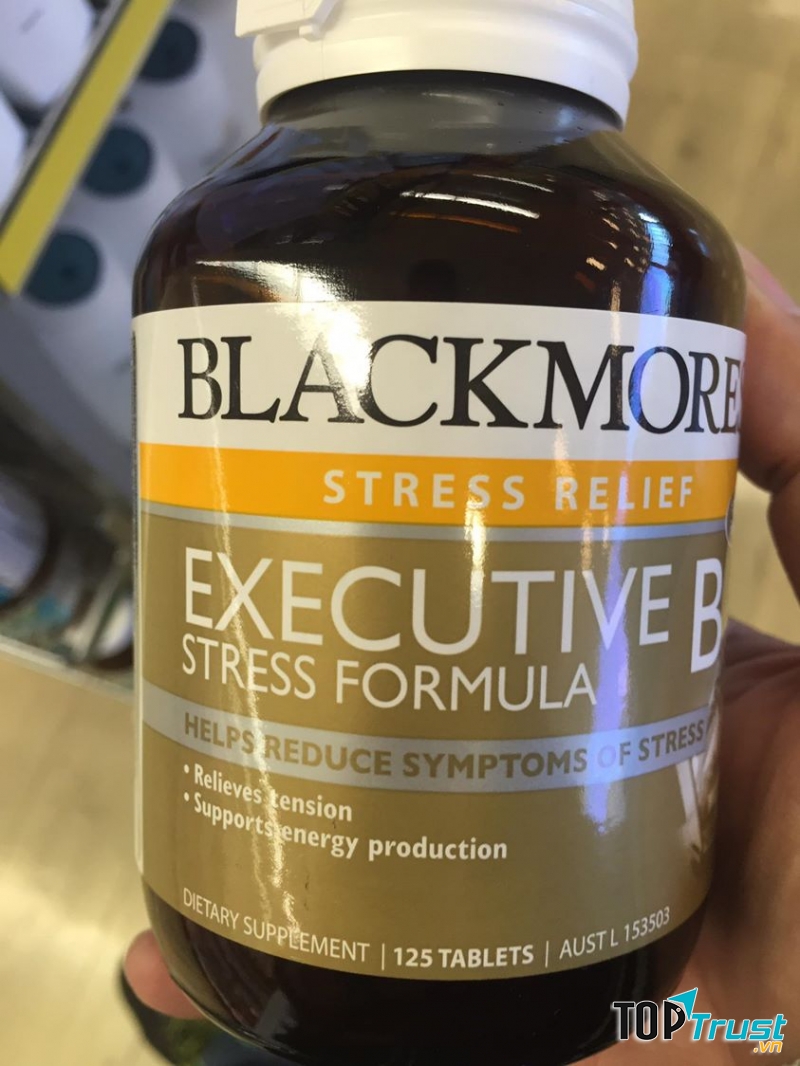 Viên giảm stress Blackmores Executive B Stress Formula cung cấp các dưỡng chất cho hệ thần kinh, cần thiết cho người làm việc bận rộn, áp lực