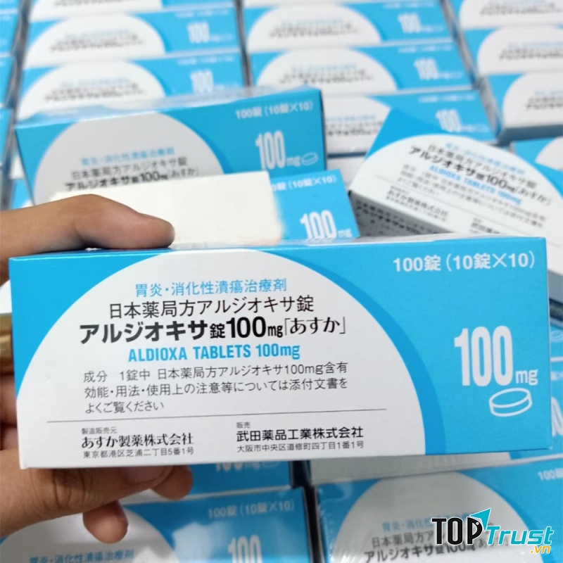 Thực phẩm chức năng Viên uống điều trị viêm loét dạ dày Aldioxa 100mg