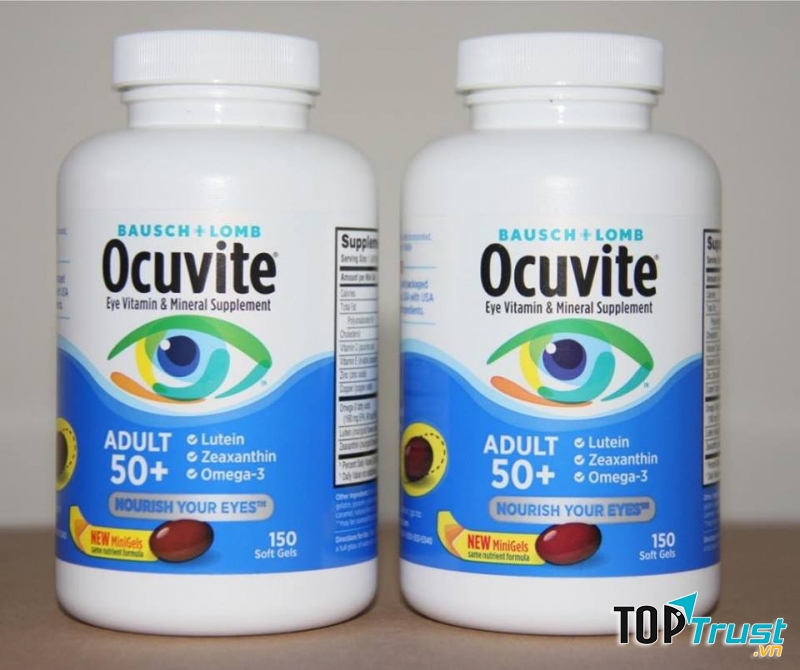 Thực phẩm chức năng Viên uống bổ mắt Ocuvite Adult 50+ cho người lớn trên 50