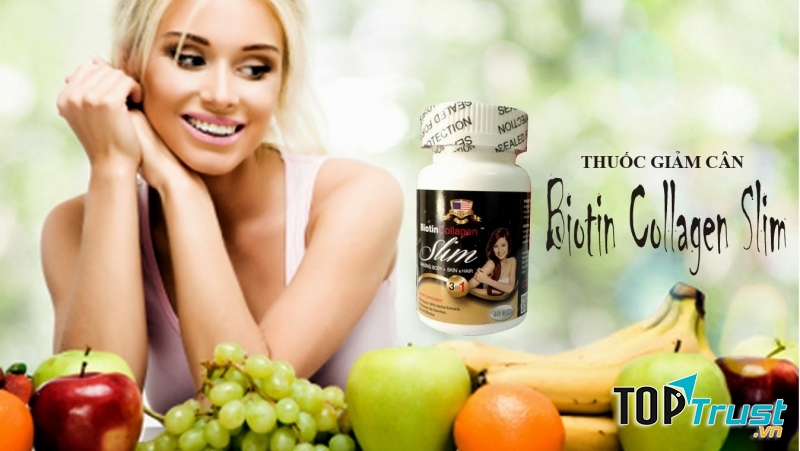 Viên uống giảm cân Biotin Collagen Slim (Mỹ)