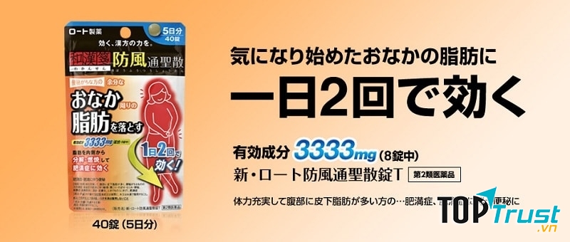 Thuốc có tác dụng mạnh với vùng mỡ bụng