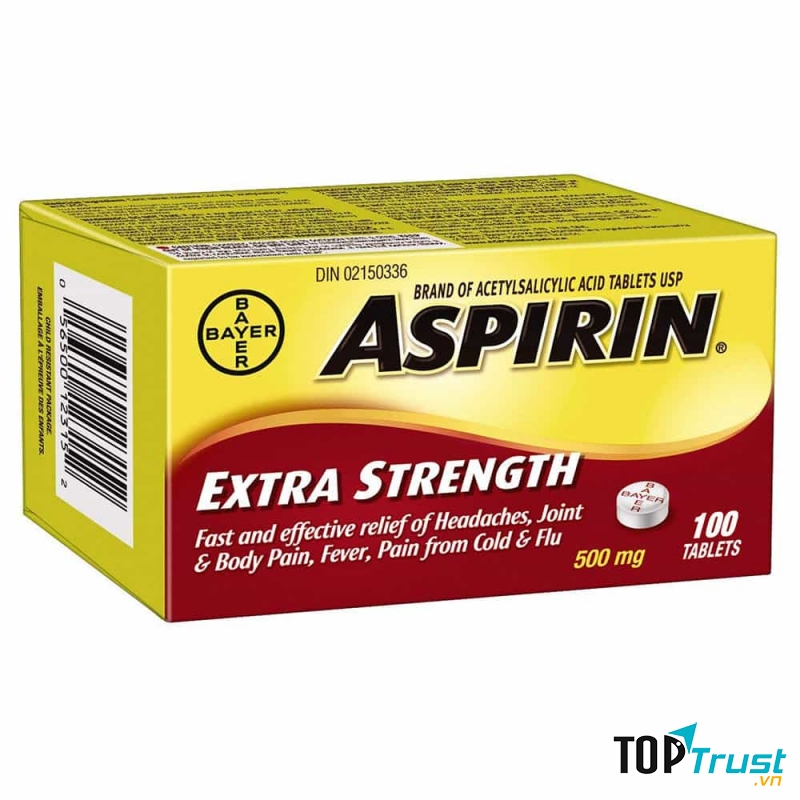 Viên uống giảm đau Bayer Aspirin Extra Strength 500mg