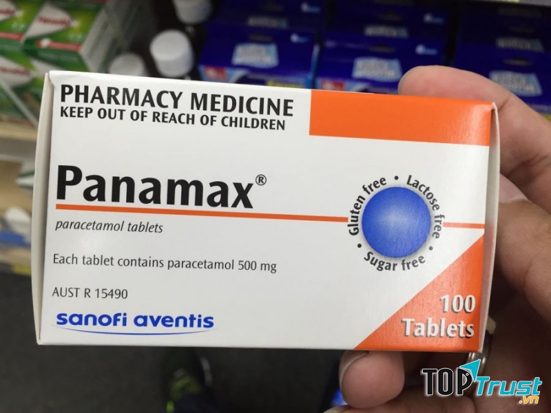 Thuốc giảm đau và hạ sốt Panamax 500mg Paracetamol