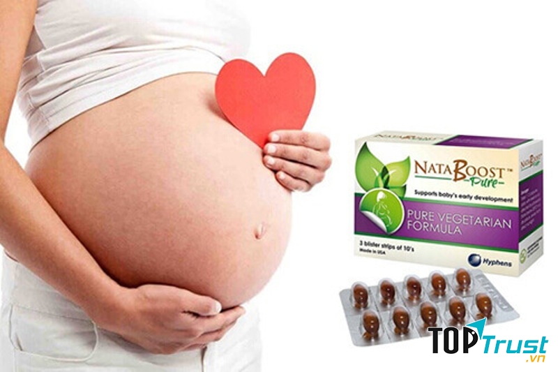 Nataboost Pure bổ sung DHA toàn diện cho phụ nữ dự định mang bầu, có thai và cho con bú.