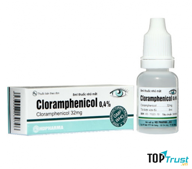 Thuốc nhỏ mắt cloramphenicol