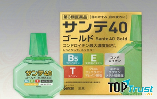 Thuốc nhỏ mắt Sante 40 Gold bổ sung vitamin E, T, B5