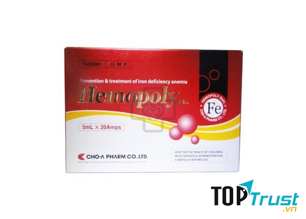 ﻿Hemopoly thuốc sắt dạng ống