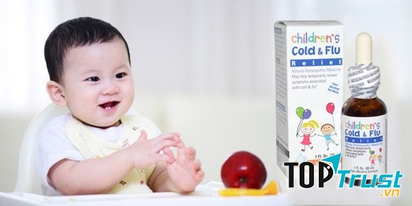 Thuốc cảm cúm Children Cold & Flu Relief Natribio triệt tiêu một cách tức thời những triệu chứng cảm lạnh và cúm ở trẻ sơ sinh và trẻ nhỏ.
