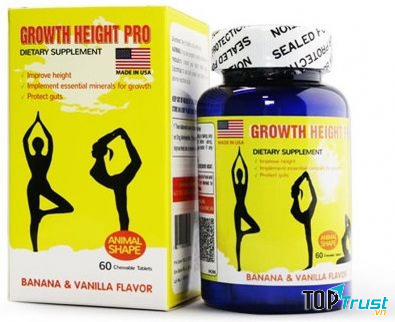 Thuốc Tăng Chiều Cao Growth Height Pro Của Mỹ (60 Viên):