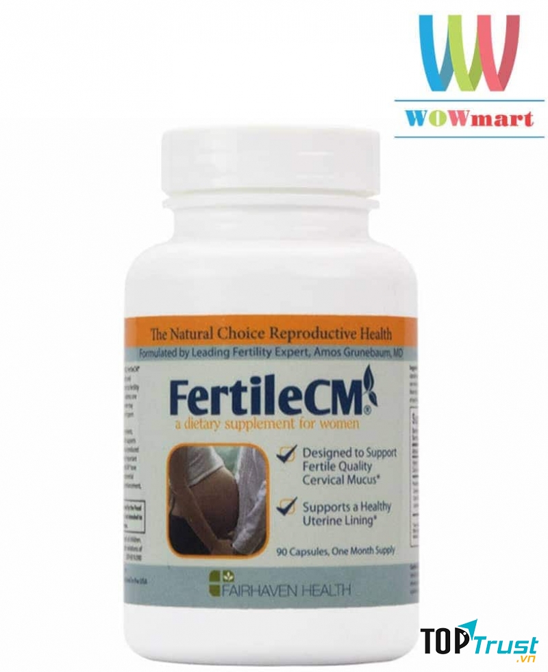 Thuốc tăng dịch chất nhầy tử cung Fairhaven Health Fertile CM 90 viên